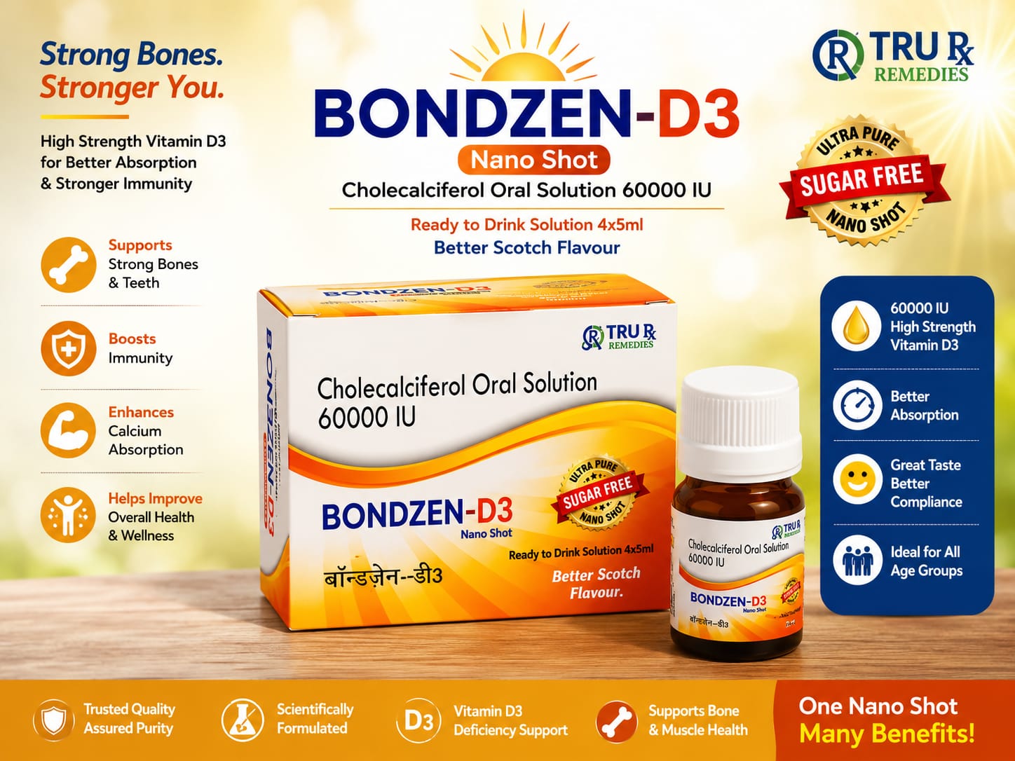 BONDZEN D3 Nano Shot - TRU Rx Remedies