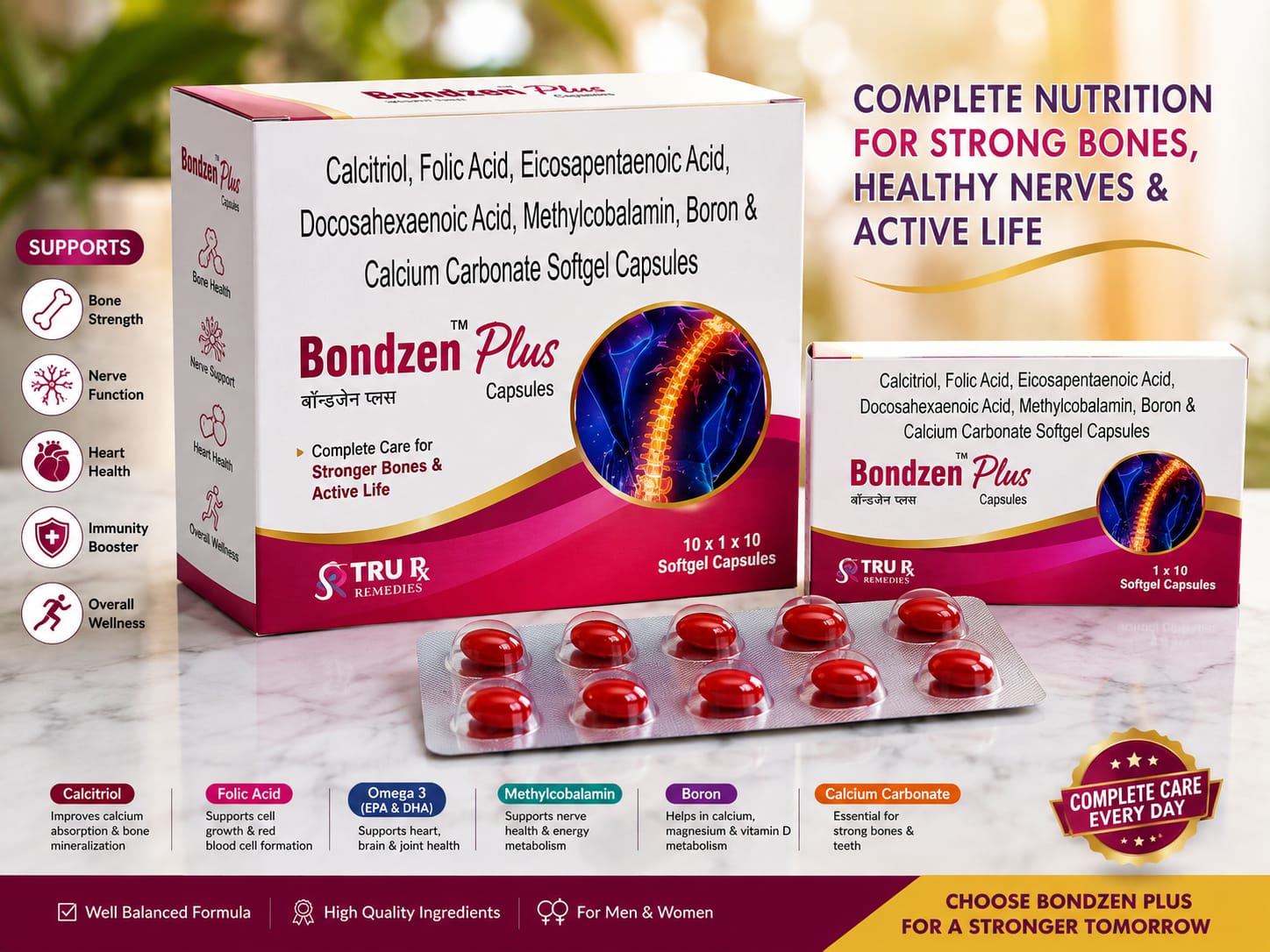 BONDZEN Plus Softgel Capsules - TRU Rx Remedies