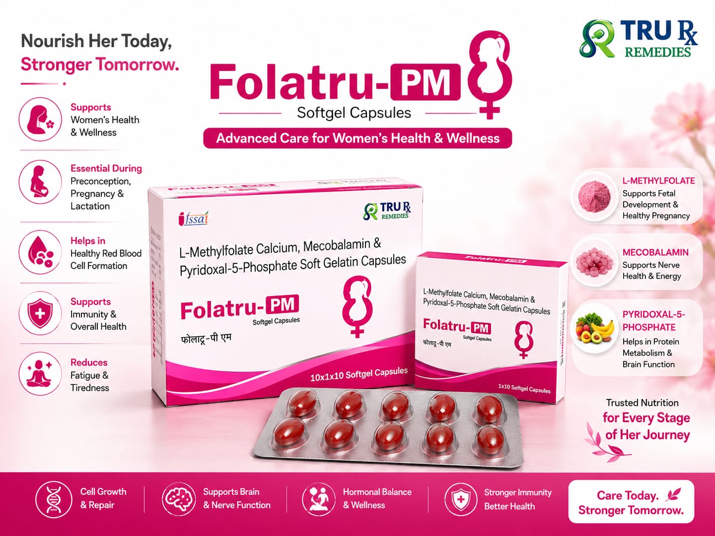Folatru-PM Softgel Capsules - TRU Rx Remedies