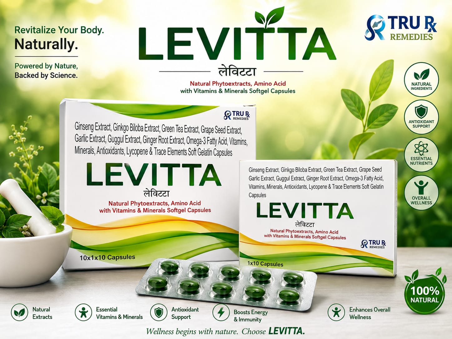 LEVITTA Softgel Capsules - TRU Rx Remedies