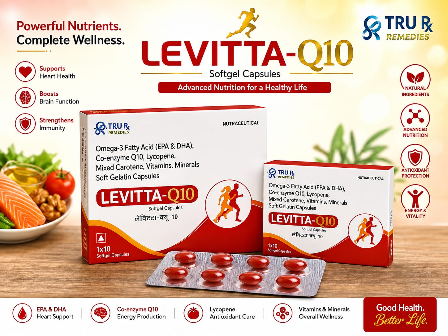 LEVITTA-Q10 Softgel Capsules - TRU Rx Remedies